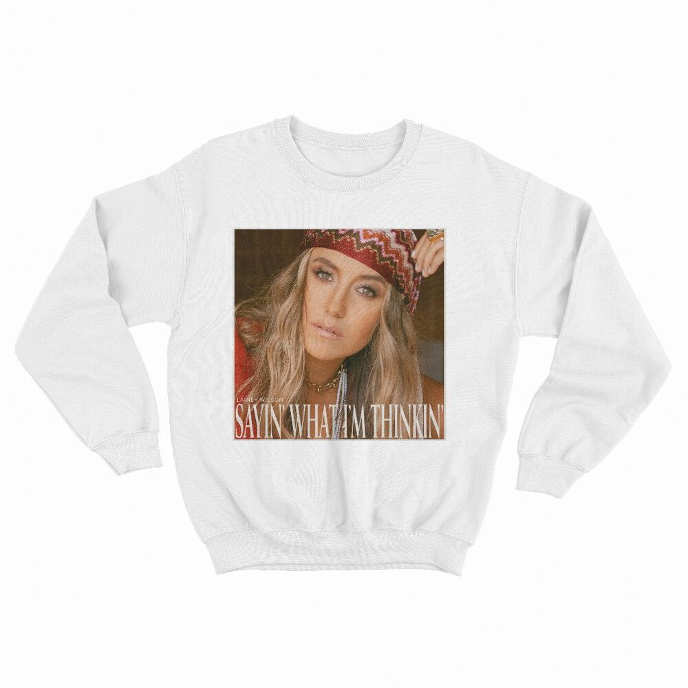Sayin' What I'm Thinkin' Lainey Wilson White Sweater